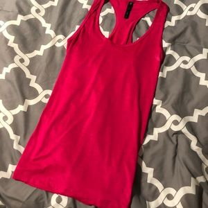 Yogalicious brand pink tank top
